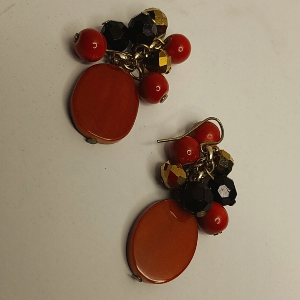 Fashion earrings, Cinnamon/brn pierced earrings - Picture 2 of 3
